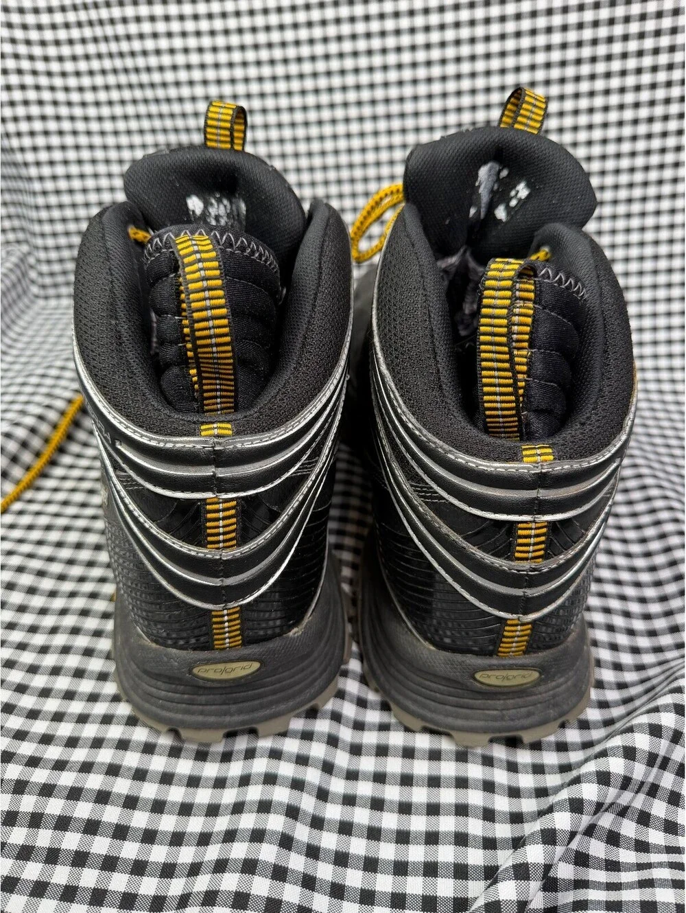 Saucony ProGrid Adventerra GTX Gore-Tex Vibram Hiking Boots Mens 13 Black Yellow